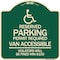 Signmission Connecticut Reserved Parking Permit Required Van Accessible Violators Will Be Fined M, G-1818-24657 A-DES-G-1818-24657 - alternate 1